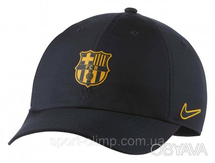 Кепка Nike FC Barcelona H86 Cap Junior black &mdash, CU7694-475 имеет нашивной л. . фото 1