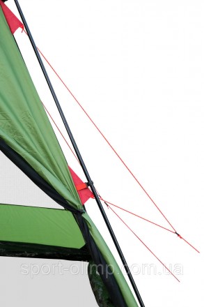 Большой шестигранный кемпинговый тент-шатер. Шатер Tramp Lite Mosquito green TLT. . фото 9
