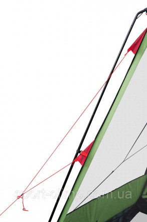 Большой шестигранный кемпинговый тент-шатер. Шатер Tramp Lite Mosquito green TLT. . фото 8
