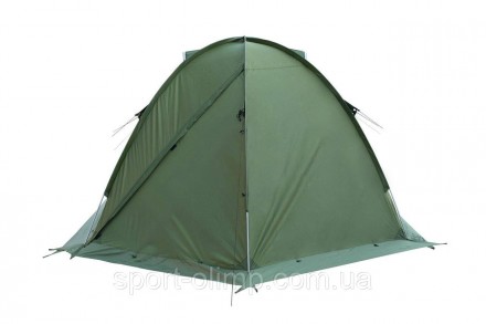 Трехместная экспедиционная палатка Tramp ROCK 4 (V2) Зеленая TRT-029-green
Трехм. . фото 5