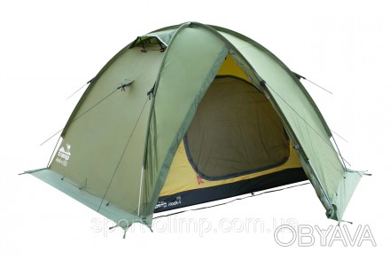 Трехместная экспедиционная палатка Tramp ROCK 4 (V2) Зеленая TRT-029-green
Трехм. . фото 1