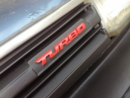 Металлическая декоративная наклейка turbo на авто или мото - для украшения кузов. . фото 8