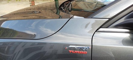 Металлическая декоративная наклейка turbo на авто или мото - для украшения кузов. . фото 3