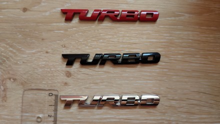 Металлическая декоративная наклейка turbo на авто или мото - для украшения кузов. . фото 7