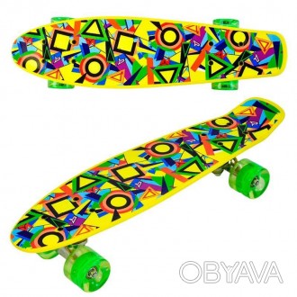 Скейт - пенни борд - Penny board (светящиеся колеса) арт. 11002
Современные детс. . фото 1