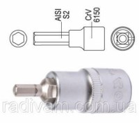Головка торцевая вставка 6 гранная HEX 1/2" М10х55 мм YATO YT-04385. Тернополь. фото 1 Головка торцевая вставка 6 гранная HEX 1/2" М10х55 мм YATO YT-04385. Тернополь. фото 1