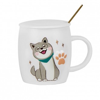 Керамічна кружка "Hello Cat" має милий дизайн - зображення котиків, що радісно м. . фото 7