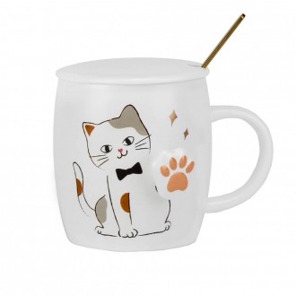 Керамічна кружка "Hello Cat" має милий дизайн - зображення котиків, що радісно м. . фото 6