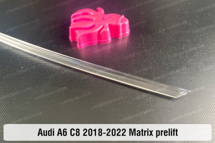 Блок световода фары Audi A6 C8 Matrix (2018-2024) дорестайлинг длинный верхний п. . фото 3