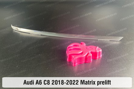 Блок световода фары Audi A6 C8 Matrix (2018-2024) дорестайлинг длинный верхний п. . фото 2