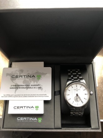 часы CERTINA DS-4 модель C022.428.11.031.00 автомат 27 камней ,запас хода 42часа. . фото 2