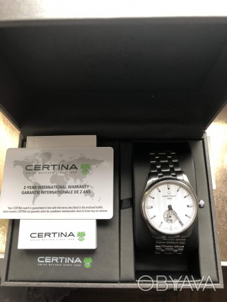 часы CERTINA DS-4 модель C022.428.11.031.00 автомат 27 камней ,запас хода 42часа. . фото 1