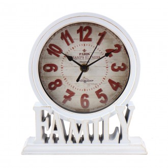 Настільний годинник "Family" представлений у вінтажному стилі. Круглий циферблат. . фото 2