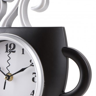 Настінний годинник "Кавова чашка, чорний" стане унікальною деталлю вашого затишн. . фото 3