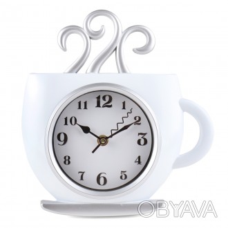 Настінний годинник "Кавова чашка, білий" представлений в унікальному, але затишн. . фото 1