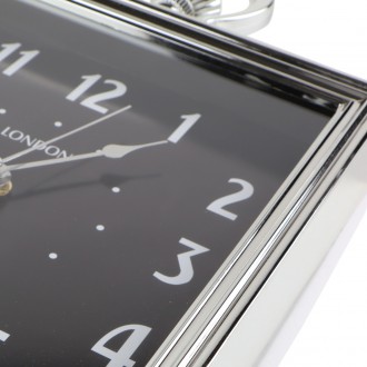 Настінний годинник "Елегант, чорний" має елегантний, унікальний дизайн. Квадратн. . фото 3