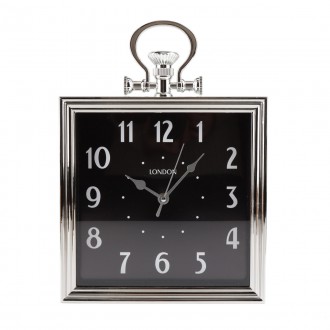 Настінний годинник "Елегант, чорний" має елегантний, унікальний дизайн. Квадратн. . фото 2