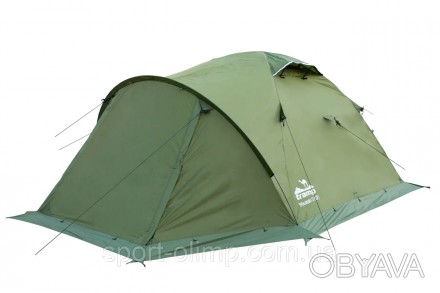 Экспедиционная четырехместная палатка Tramp Mountain 4 (V2) Зеленая TRT-024-gree. . фото 1