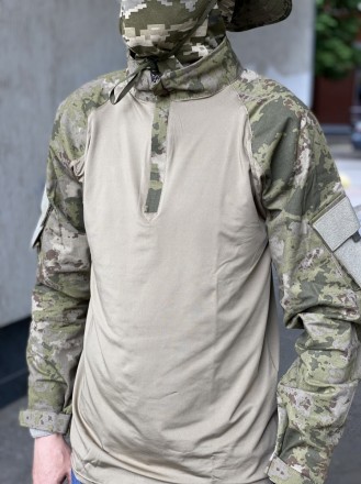 Мужская военная тактическая рубашка ВСУ Ubaks Bikatex Мужская военная тактическа. . фото 6