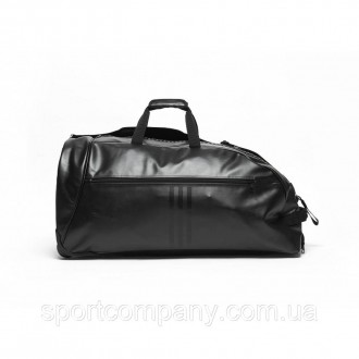 Спортивная дорожная сумка на колесах Adidas Combat Sports с выдвижной ручкой обь. . фото 4