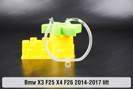 Кольцо световод фары BMW X3 F25 Xenon (2014-2017) рестайлинг большое внешнее анг. . фото 2