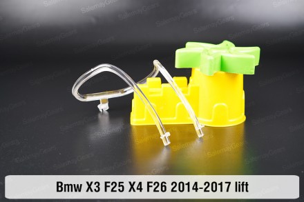 Кольцо световод фары BMW X3 F25 Xenon (2014-2017) рестайлинг большое внешнее анг. . фото 3