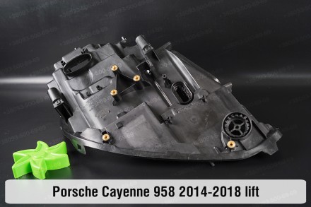 Новый корпус фары Porsche Cayenne 958 (2014-2018) II поколение рестайлинг левый.. . фото 8