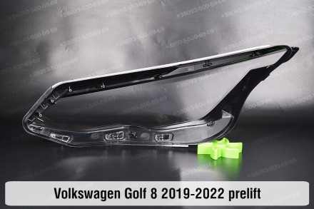 Стекло на фару VW Volkswagen Golf 8 (2019-2023) VIII поколение дорестайлинг прав. . фото 3