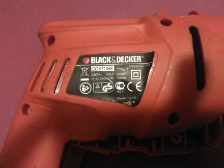 дрель Black&Decker CD51CRE по запчастям.
есть
Корпус (есть следы непрофесс. . фото 3