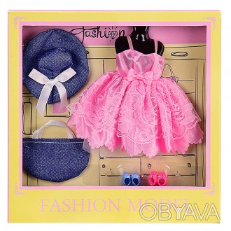 Одежда для куклы – 29 см
В комплекте:
- платье
- шляпа
- сумочка
- 2 пары обуви
. . фото 1