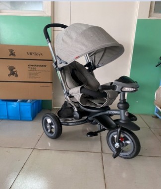 Детский трехколесный велосипед-коляска Azimut CROSSER T-350 ECO AIR NEW бежевый. Одесса. фото 1 Детский трехколесный велосипед-коляска Azimut CROSSER T-350 ECO AIR NEW бежевый. Одесса. фото 1