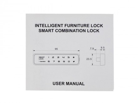 Особенности мебельного замка SEVEN LOCK P-11: LED индикатор, 12 сенсорных кнопок. . фото 6
