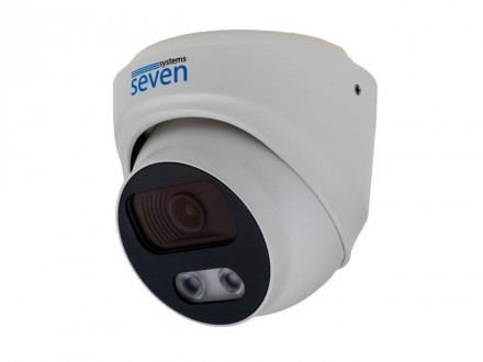 SEVEN IP-7215PA PRO white — це купольна 5-мегапіксельна IP-відеокамера з вбудова. . фото 3