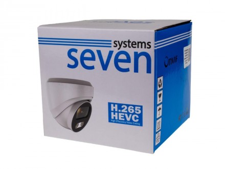 SEVEN IP-7215PA PRO white — це купольна 5-мегапіксельна IP-відеокамера з вбудова. . фото 7