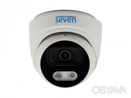 SEVEN IP-7215PA PRO white — це купольна 5-мегапіксельна IP-відеокамера з вбудова. . фото 1