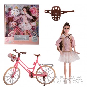 Кукла с велосипедом и аксессуарами QJ077 
 
Отправка данного товара производитьс. . фото 1