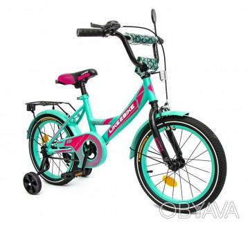 Велосипед детский 2-х колес.16'' 211601Like2bike Sky, бирюзовый, рама сталь, со . . фото 1