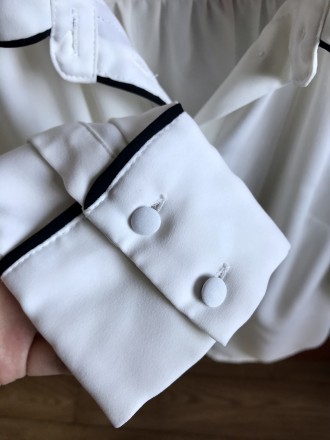 Нарядная белая блузочка H&M размер европейский 32, S. В отличном состоянии. . . фото 3