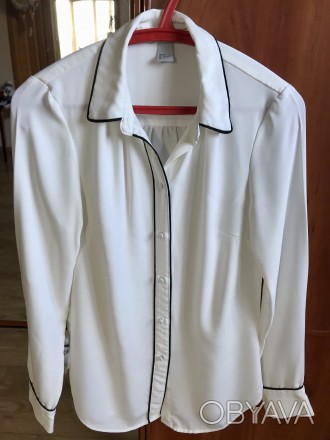 Нарядная белая блузочка H&M размер европейский 32, S. В отличном состоянии. . . фото 1