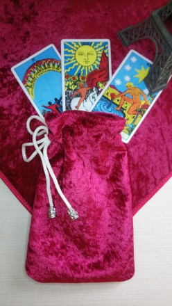 Продам новый набор: скатерть и мешок для карт Таро или рун, оракулов. Изготовлен. . фото 3