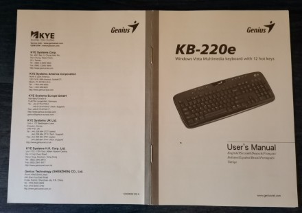 Клавіатура Genius KB-320e. Абсолютно справна та повністю комплектна.
Тип підклю. . фото 7