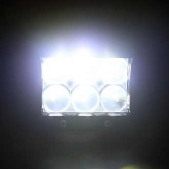  Автофара LED (6 LED) 5D-18W-MIX используется для установки на транспортные сред. . фото 7