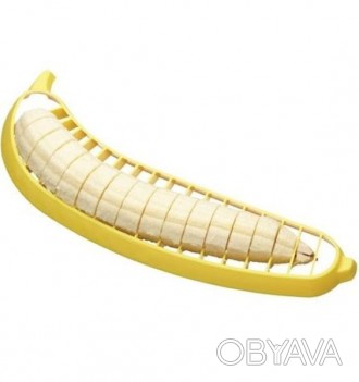 Банан слайсер, нож для банана 24см. 
 Изготовлен из пластика. 
 Благодаря оптима. . фото 1