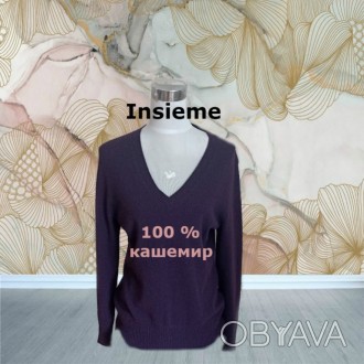Insieme Теплый свитер женский кашемировый фиолетово/сливовый 40