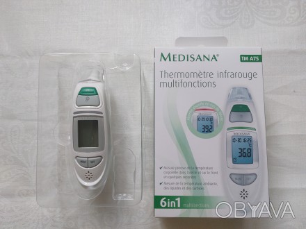 Продам новый безконтактный инфракрасный термометр 6в1 немецкой марки Medisana TM. . фото 1