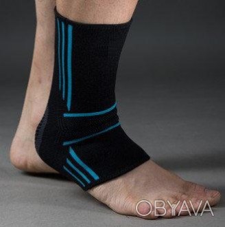 Еластичний гомілковостоп Ankle Support Evo Black/Blue PS-6022Опис Еластичний бан. . фото 1