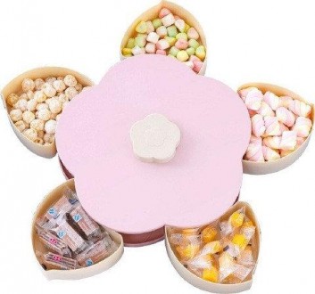 Складна одноярусна цукерка Candy Box, що обертається, для цукерок і фруктів
 Фру. . фото 5
