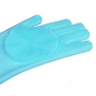 Силіконові рукавички для миття посуду - зроблять миття посуду більш швидким і пр. . фото 3