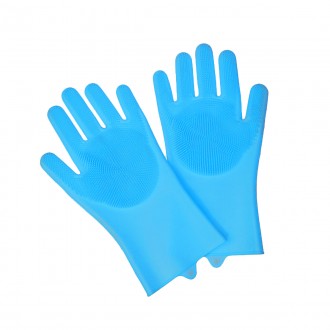 Силіконові рукавички для миття посуду - зроблять миття посуду більш швидким та п. . фото 2