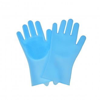 Силіконові рукавички для миття посуду - зроблять миття посуду більш швидким та п. . фото 4